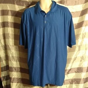 Nike Golf XL Dri-Fit Mens Blue Short Sleeve Polo Shirt